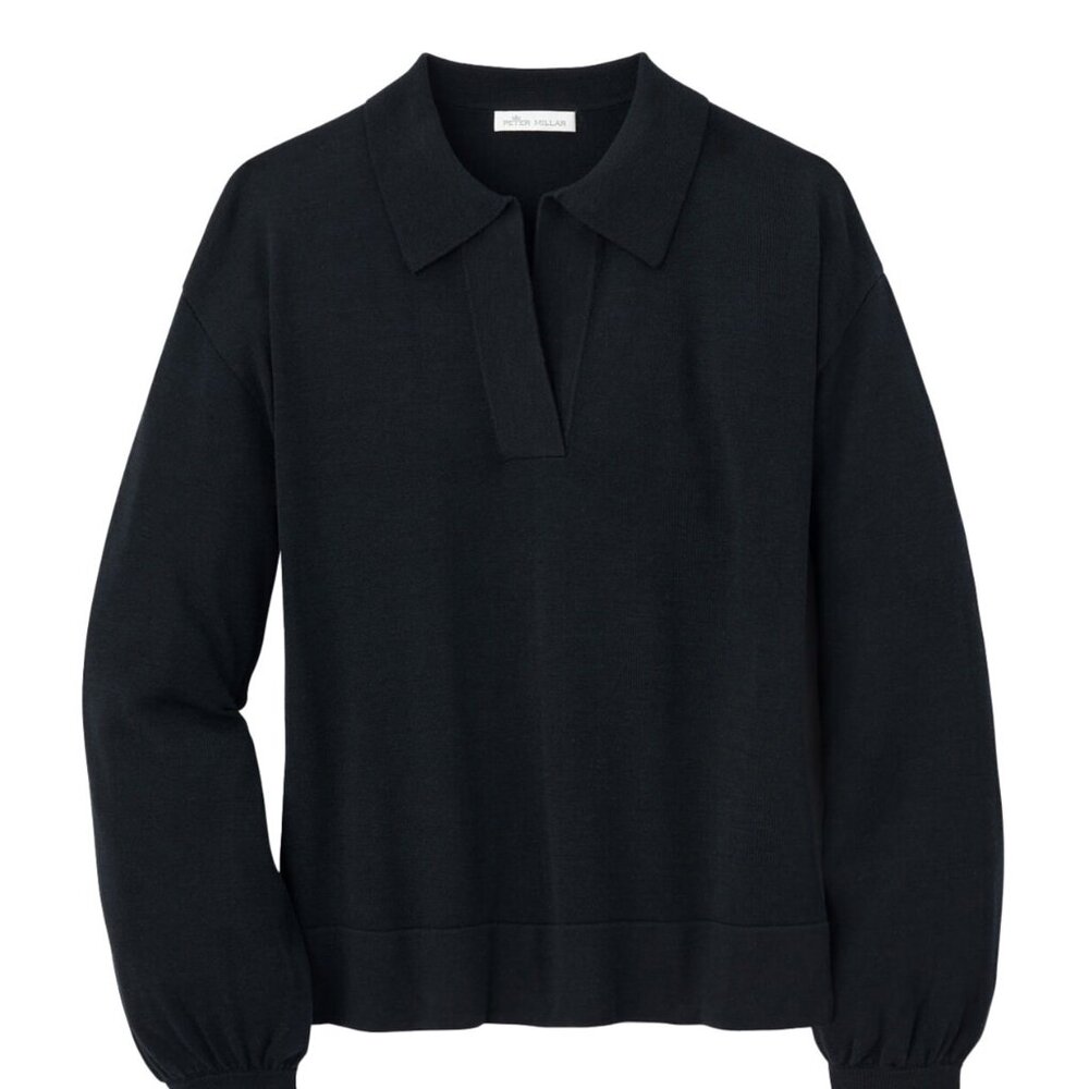 Peter Millar Goldie Silk Blend Collared Sweater